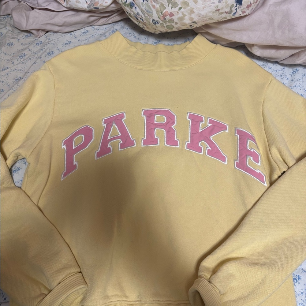 Parke Yellow Cowl Neck Sweater